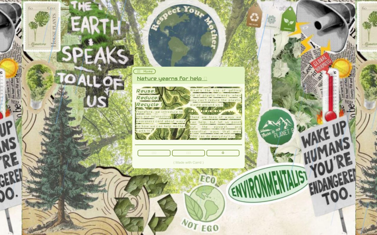 Carrd profile picture for @environmentalist